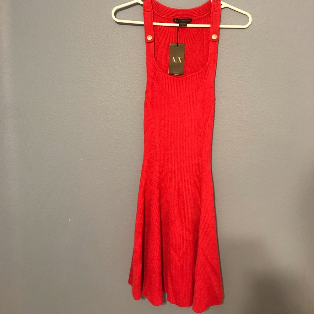Armani Exchange red dress